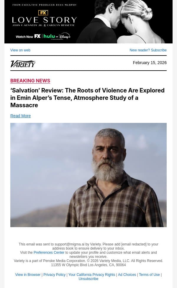 ‘Salvation’ Review: The Roots of Violence Are Explored in Emin Alper’s Tense, Atmosphere Study of a Massacre email from Variety screenshot