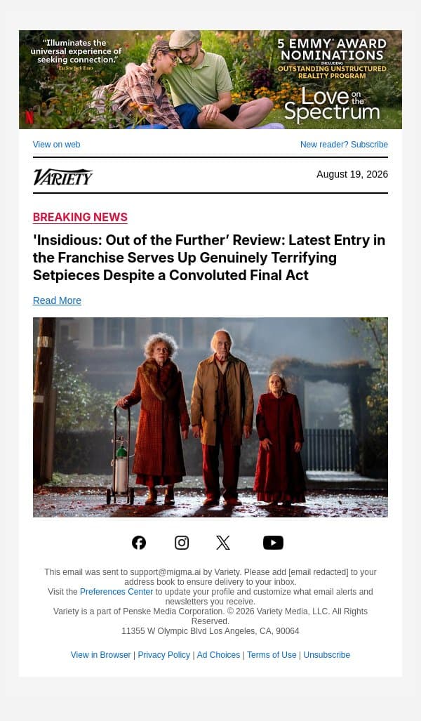 'Insidious: Out of the Further’ Review: Latest Entry in the Franchise Serves Up Genuinely Terrifying Setpieces Despite a Convoluted Final Act email from Variety screenshot