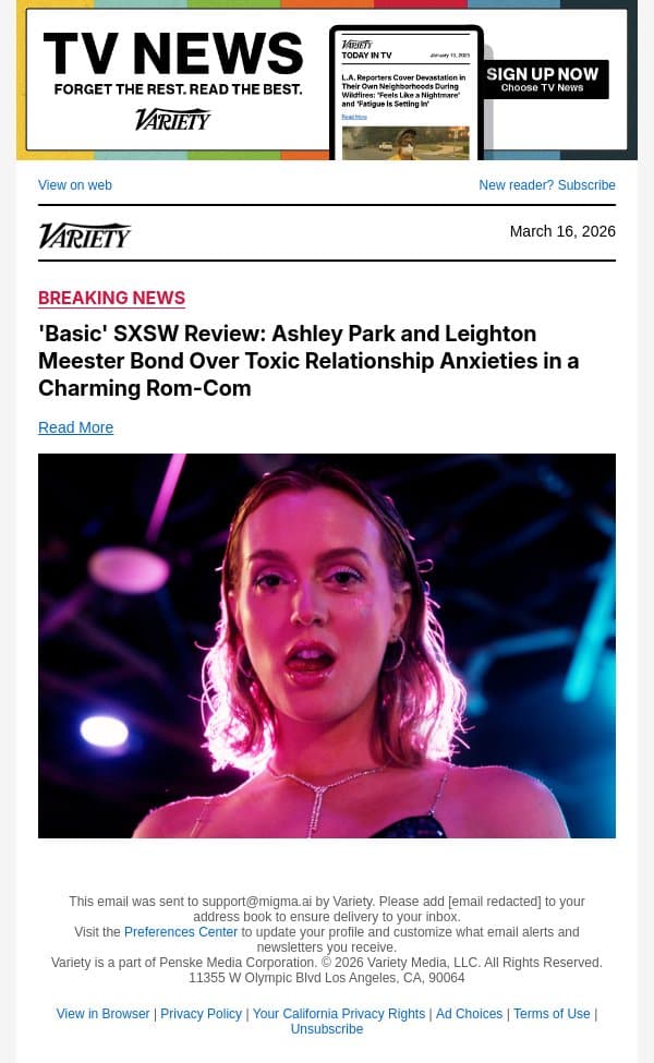 'Basic' SXSW Review: Ashley Park and Leighton Meester Bond Over Toxic Relationship Anxieties in a Charming Rom-Com email from Variety screenshot