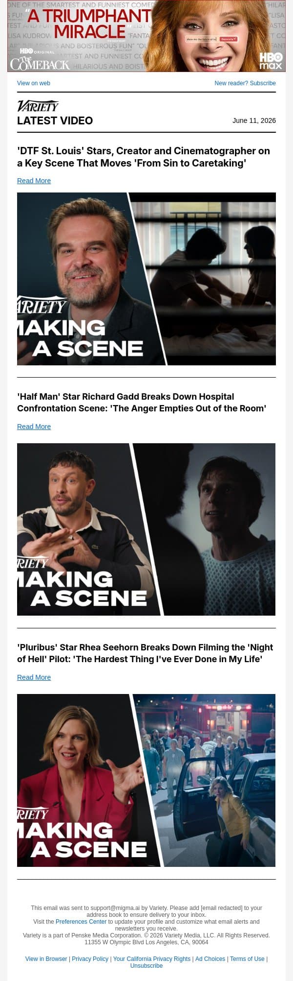 'DTF St. Louis' Stars, Creator and Cinematographer on a Key Scene That Moves 'From Sin to Caretaking' email from Variety screenshot