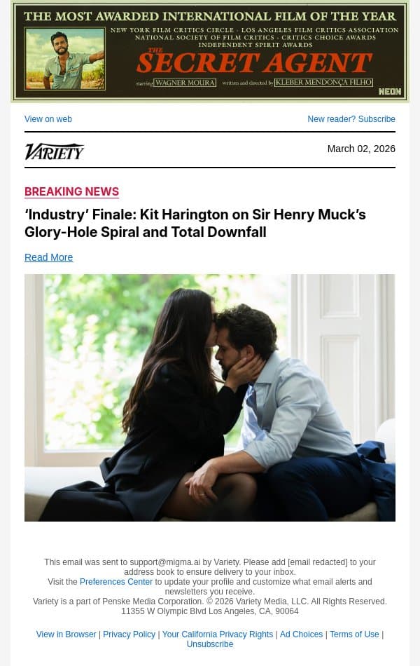 ‘Industry’ Finale: Kit Harington on Sir Henry Muck’s Glory-Hole Spiral and Total Downfall email from Variety screenshot