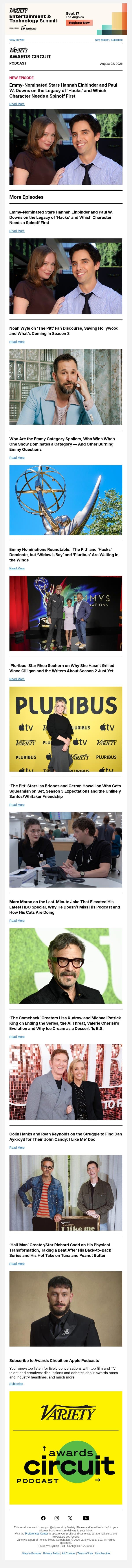 Hannah Einbinder and Paul W. Downs on the Legacy of 'Hacks' and Which Character Needs a Spinoff First email from Variety screenshot