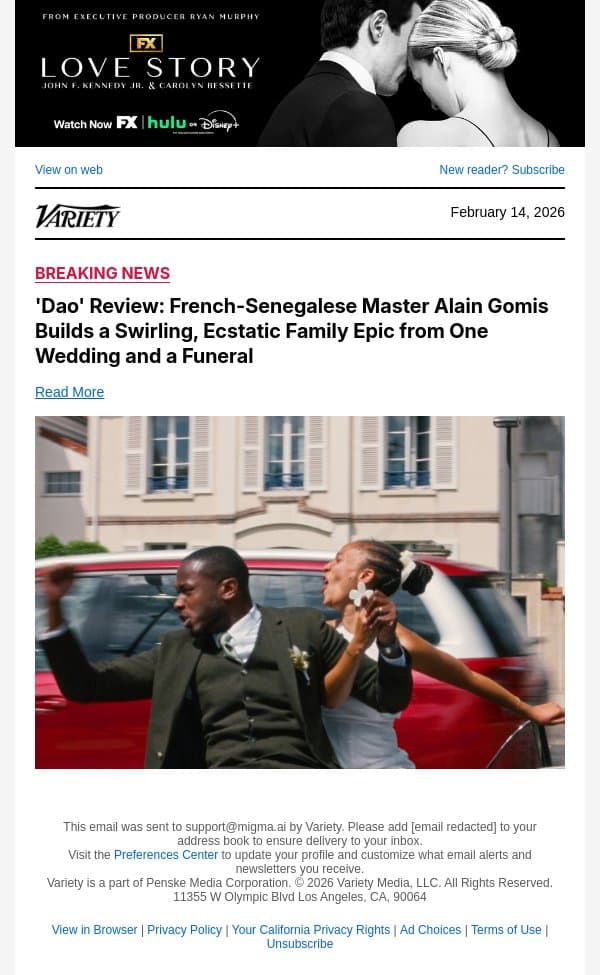 'Dao' Review: French-Senegalese Master Alain Gomis Builds a Swirling, Ecstatic Family Epic from One Wedding and a Funeral email from Variety screenshot