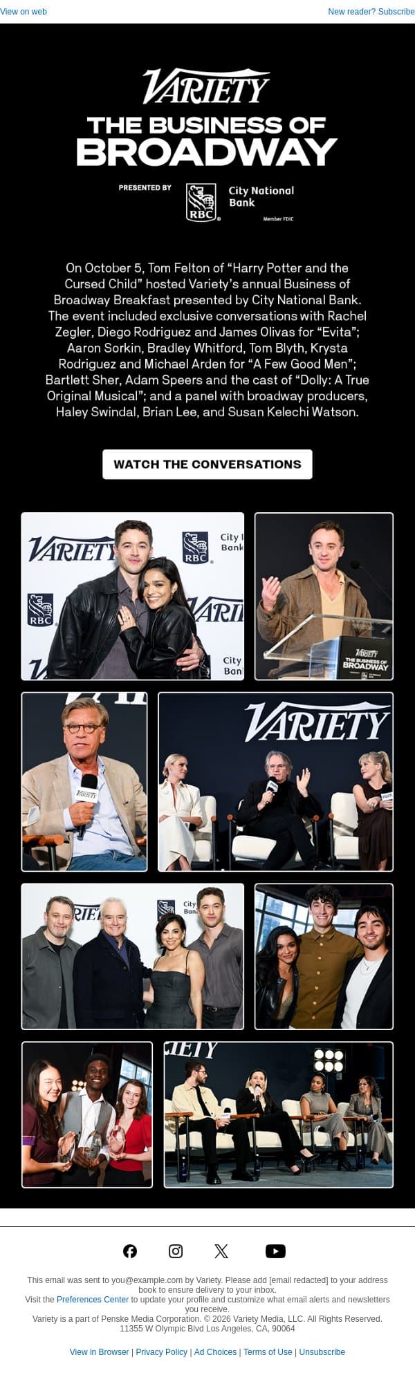 Watch the Conversations From Variety's Business of Broadway Breakfast email from Variety screenshot