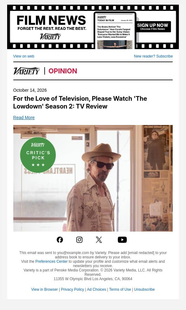 For the Love of Television, Please Watch 'The Lowdown' Season 2: TV Review email from Variety screenshot