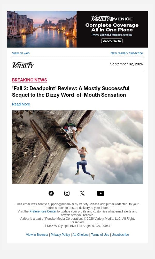 'Fall 2: Deadpoint' Review: A Mostly Successful Sequel to the Dizzy Word-of-Mouth Sensation email from Variety screenshot
