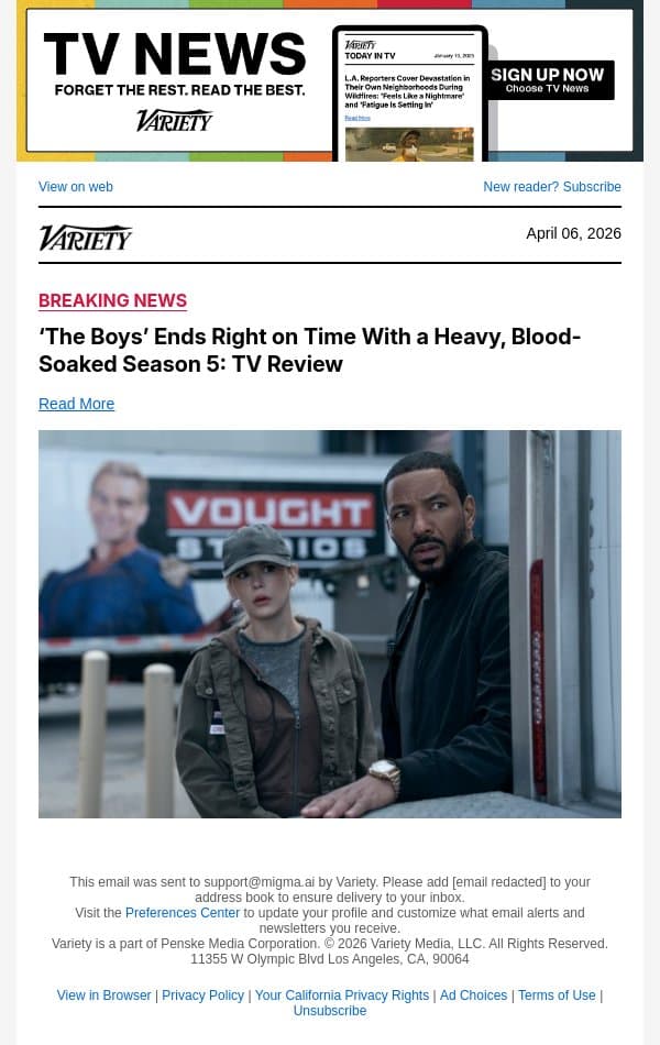 ‘The Boys’ Ends Right on Time With a Heavy, Blood-Soaked Season 5: TV Review email from Variety screenshot