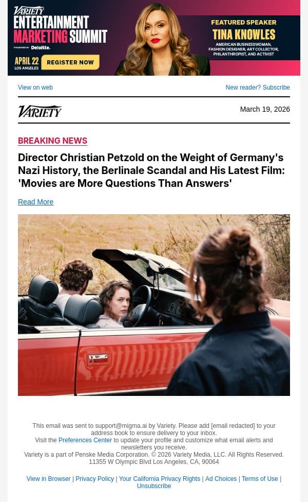 Director Christian Petzold on the Weight of Germany's Nazi History, the Berlinale Scandal and His Latest Film: 'Movies are More Questions Than Answers' email from Variety screenshot