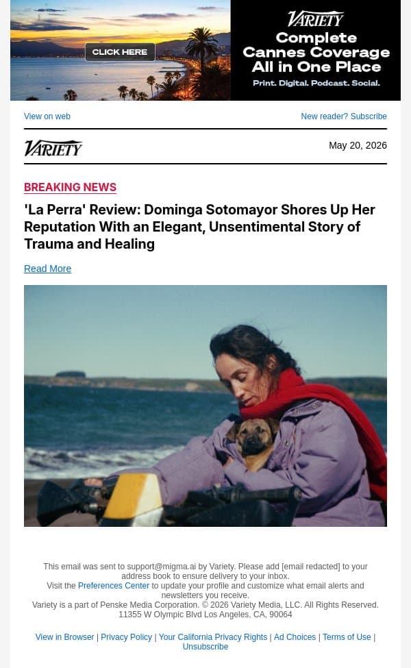 'La Perra' Review: Dominga Sotomayor Shores Up Her Reputation With an Elegant, Unsentimental Story of Trauma and Healing email from Variety screenshot