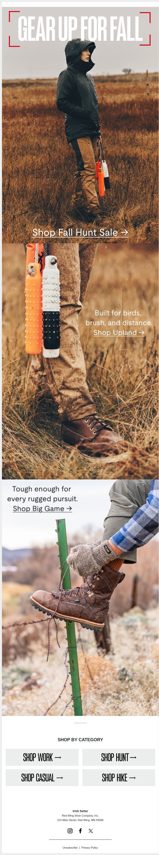 Our Boots Are Ready. Are You? email from Vasque screenshot