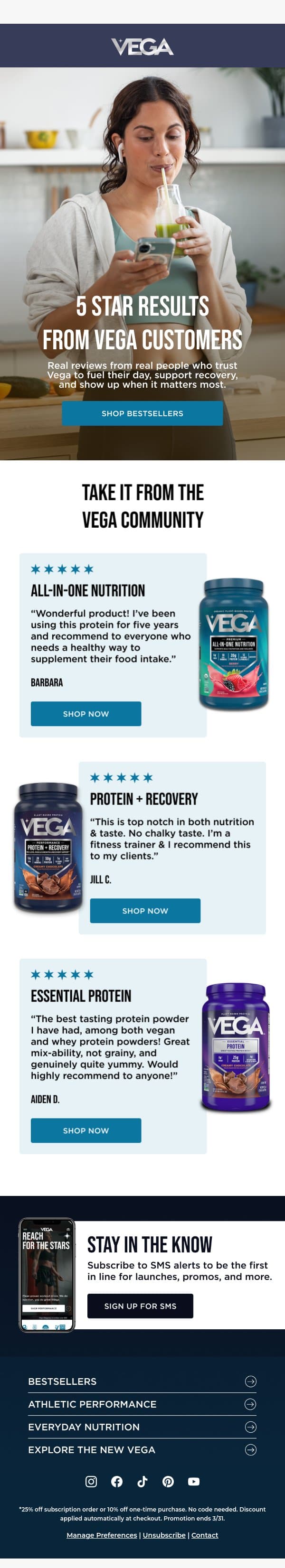 We didn’t write this. email from Vega screenshot