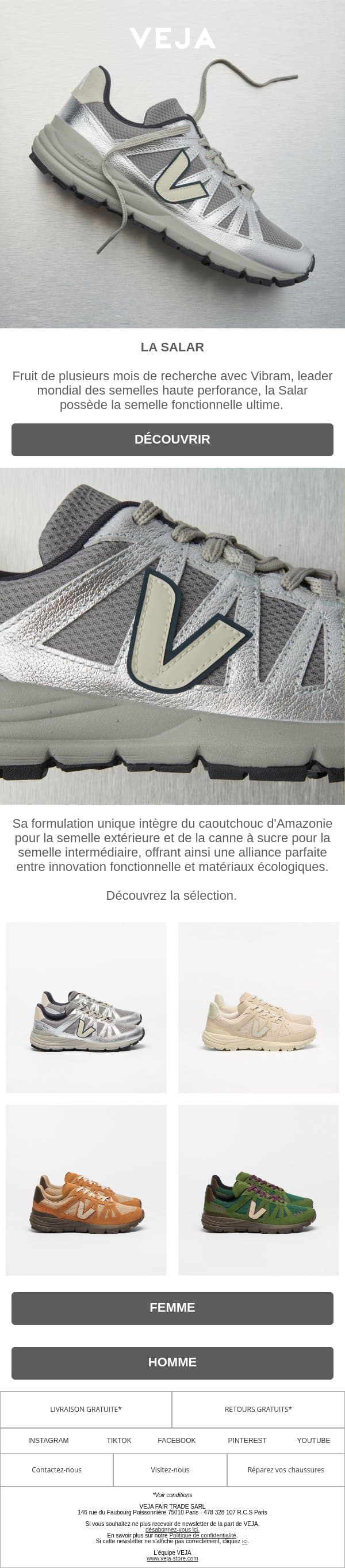 La Salar email from Veja screenshot