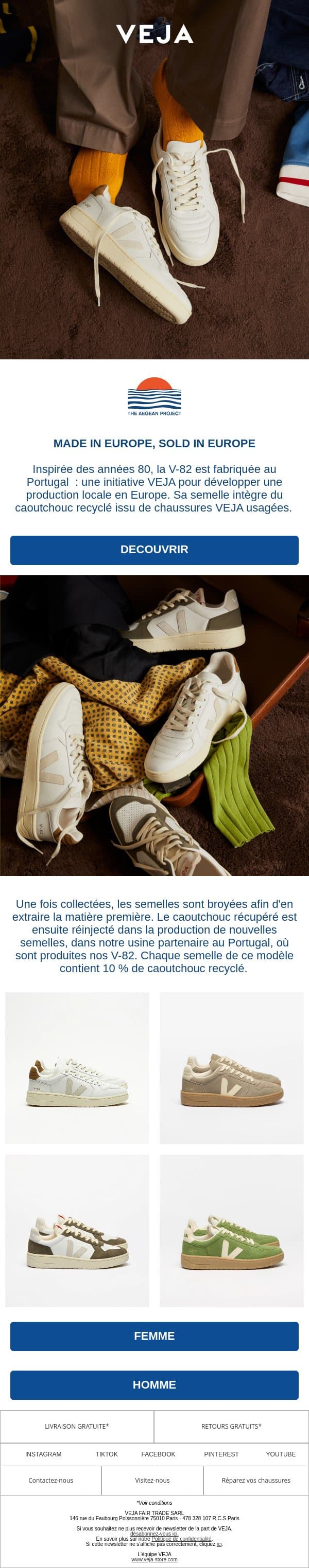 La V-82 email from Veja screenshot