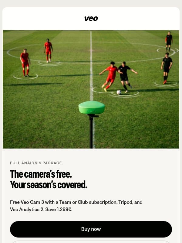 Match Report is coming very soon. email from Veo