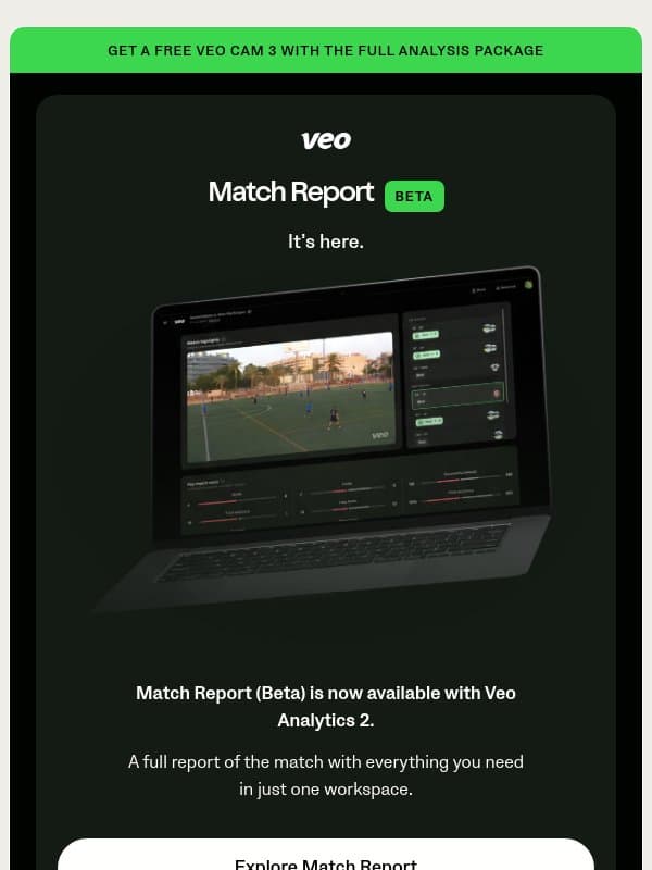 Match Report is out in Beta email from Veo