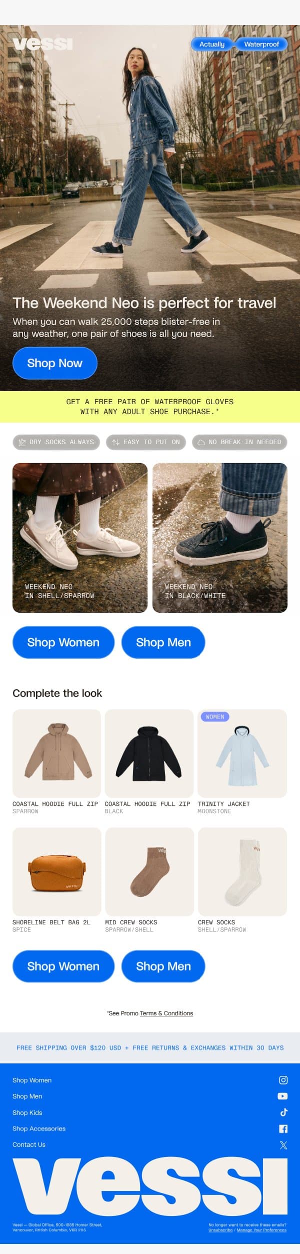💧Travel lighter with the Weekend Neo email from Vessi screenshot