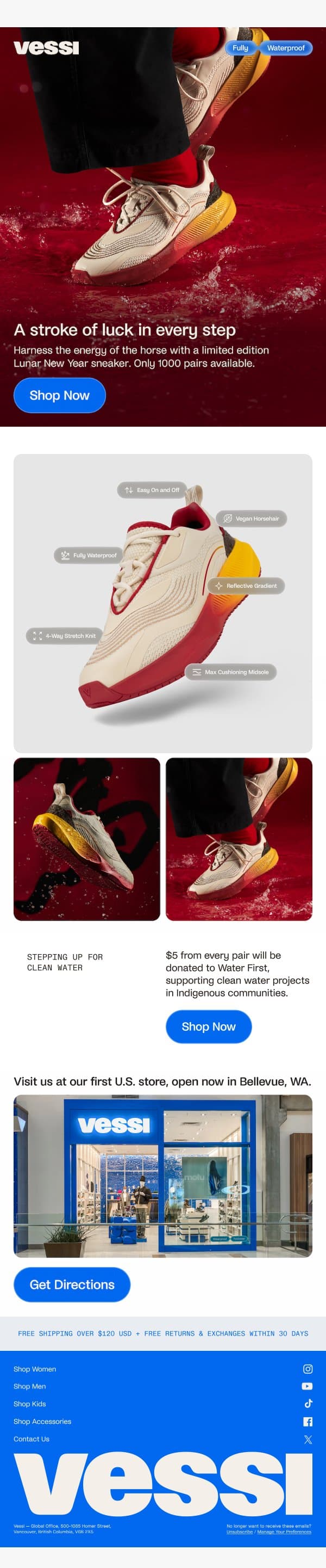 💧Celebrate the Year of the Horse in style. email from Vessi screenshot