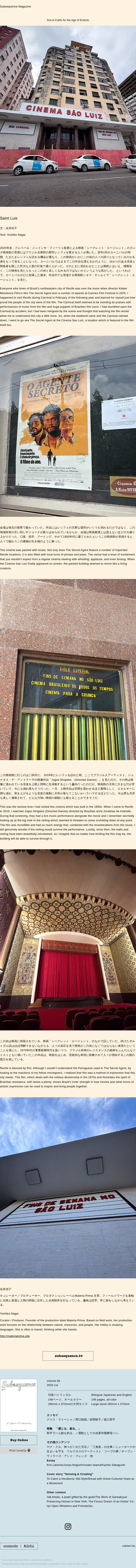 INSPIRATION PIECES of Subsequence / Saint Luis email from Visvim screenshot