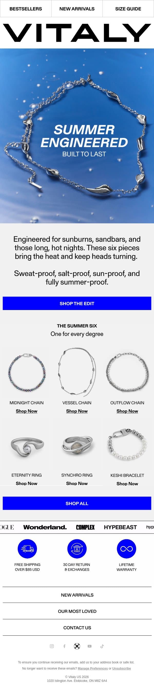 The Summer Six email from Vitaly screenshot