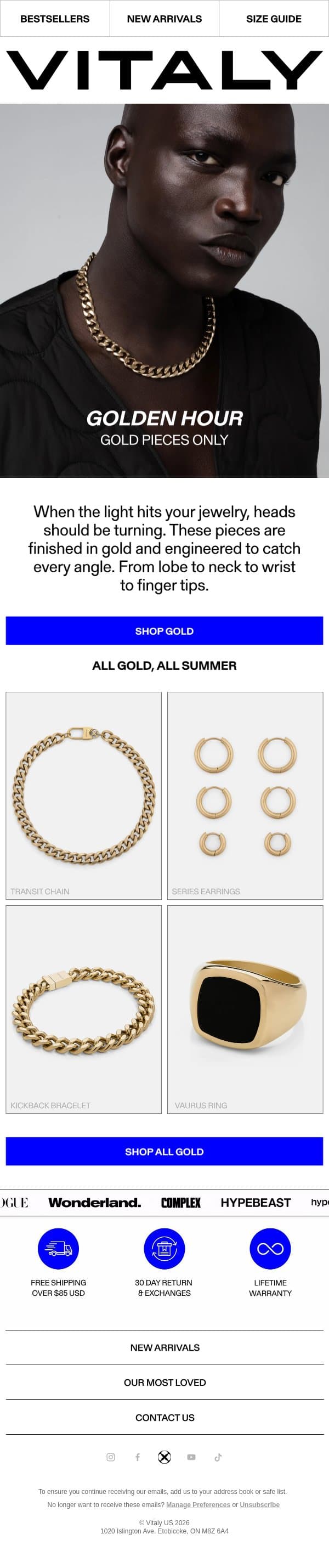 Golden Hour email from Vitaly screenshot
