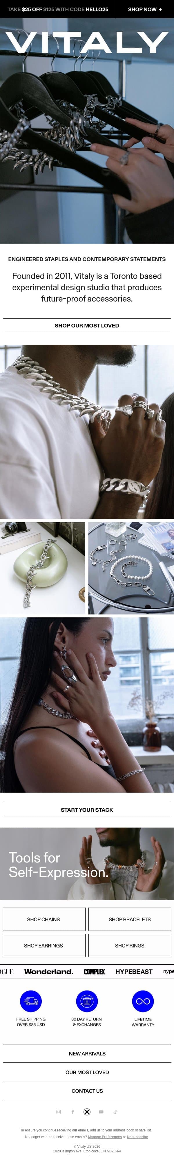 Future-proof accessories email from Vitaly screenshot