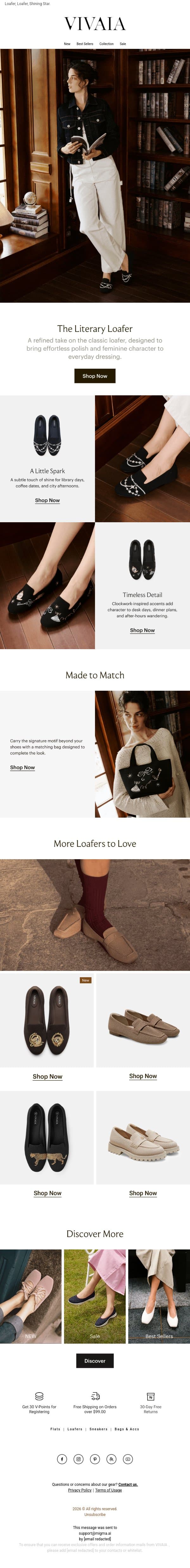 New In: Jewelry for Your Loafers ✨💎 email from VIVAIA screenshot