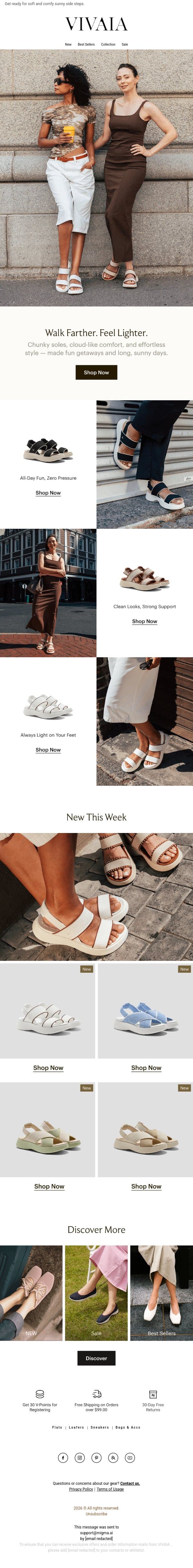 Fresh Drop: Chunky Comfort You’ll Love email from VIVAIA screenshot