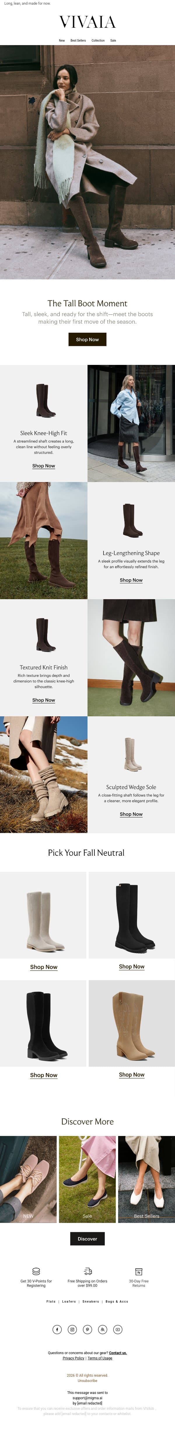 Trend: The New Knee-High 👢 email from VIVAIA screenshot