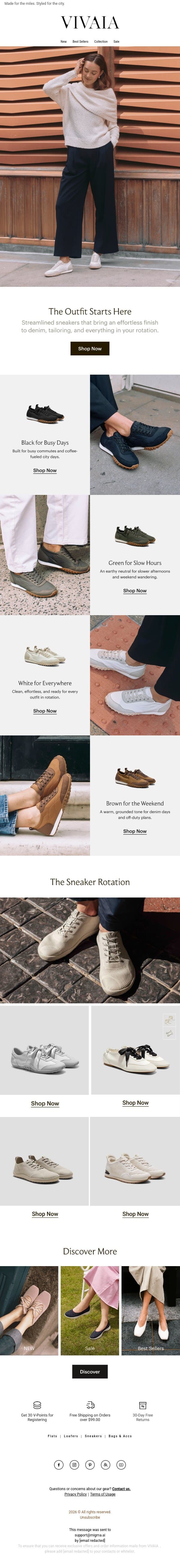 10,000 Steps Never Looked This Good 👟 email from VIVAIA screenshot