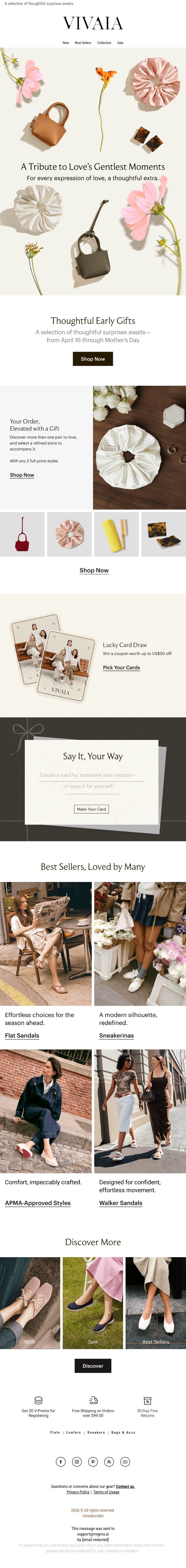 Your Order, Upgraded with a Gift email from VIVAIA screenshot