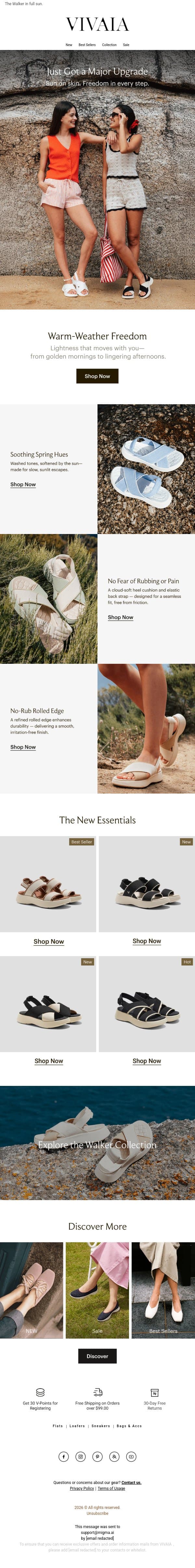 Top Sandals Just Got Better 🔥 email from VIVAIA screenshot