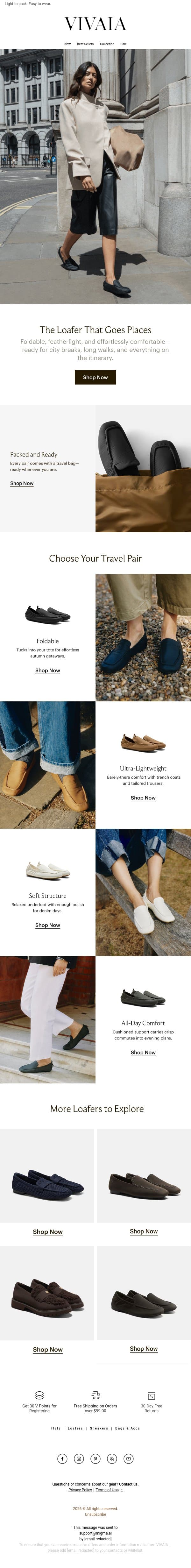 Loafers Feel Different This Season email from VIVAIA screenshot