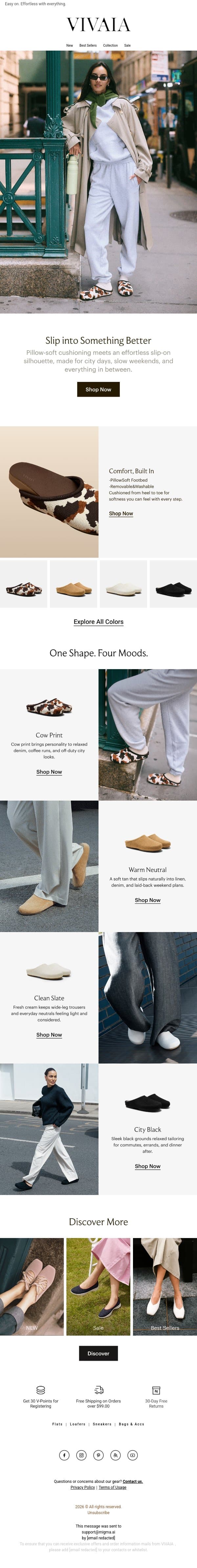Your Next Slip-On Obsession: Meet BUNA 👀 email from VIVAIA screenshot
