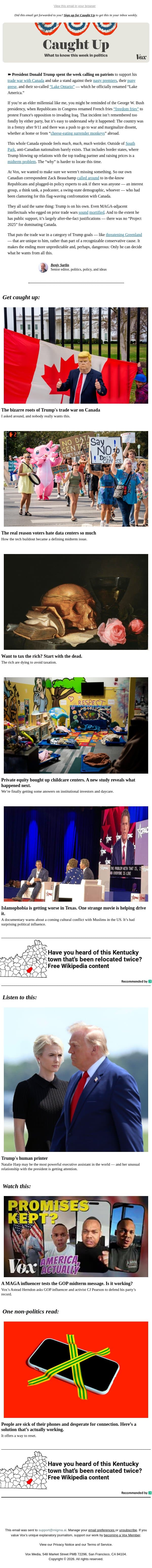 But why Canada? email from Vox screenshot