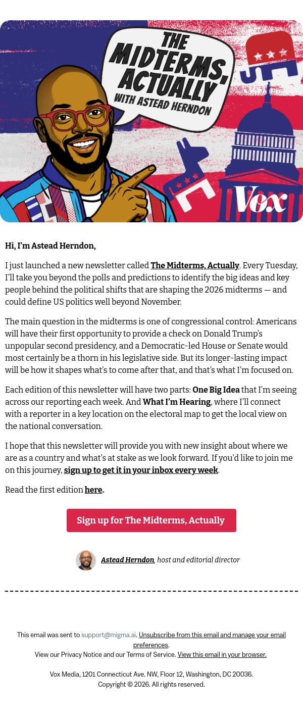What's really at stake this midterms email from Vox screenshot