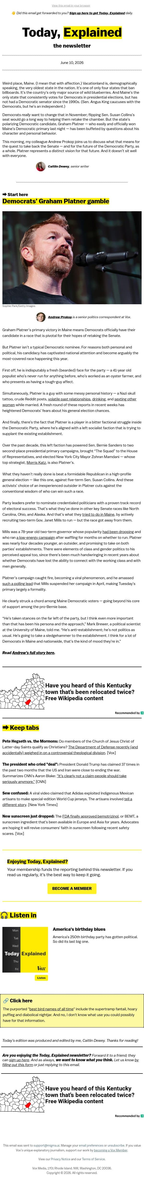 Graham Platner’s real test begins email from Vox screenshot