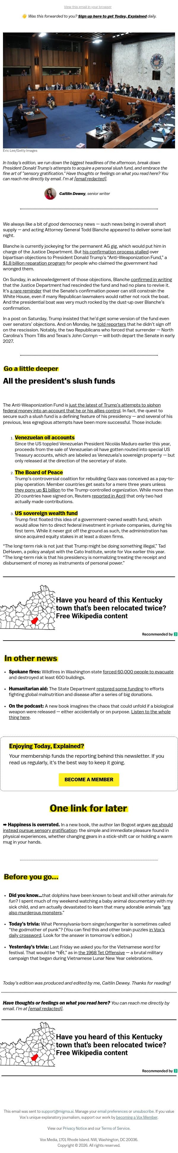 Trump’s $1.8 billion setback email from Vox screenshot