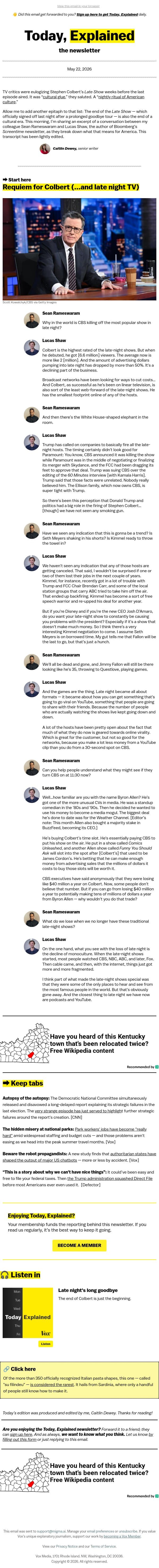 The end of late night email from Vox screenshot