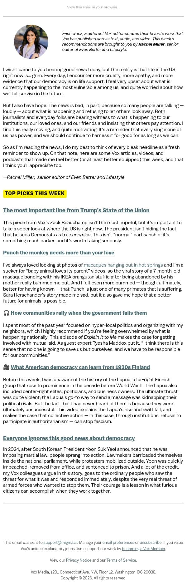 How communities rally when the government fails them email from Vox screenshot