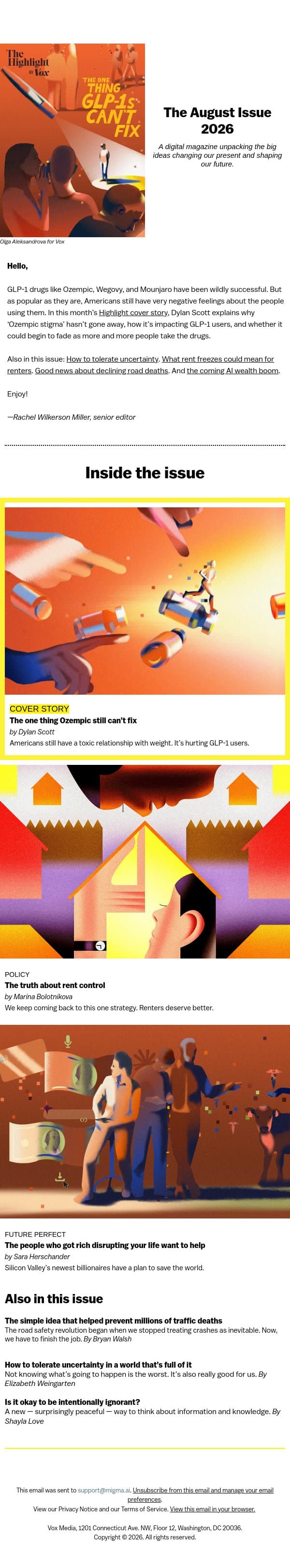 The one thing GLP-1s can't fix email from Vox screenshot