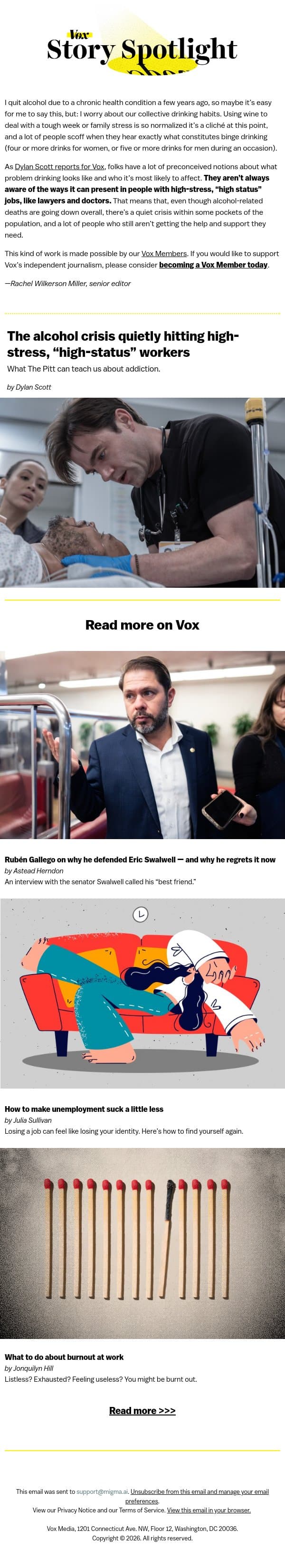 The alcohol crisis quietly hitting high-stress, “high-status” workers email from Vox screenshot