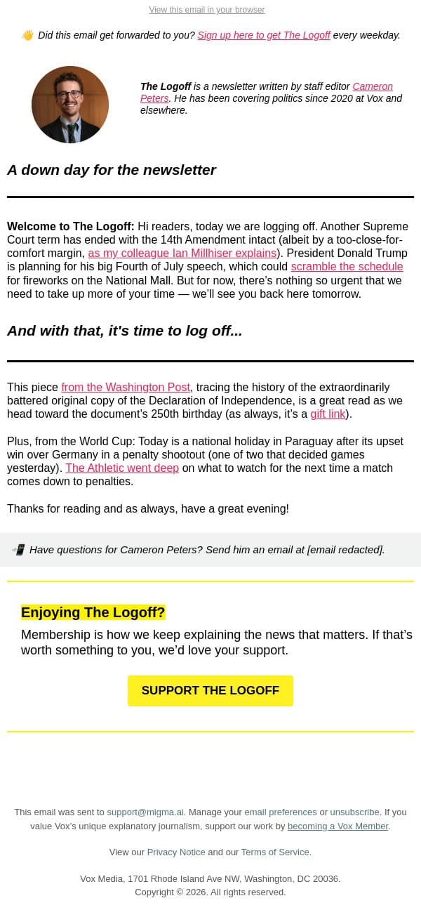 Birthright citizenship survives email from Vox screenshot
