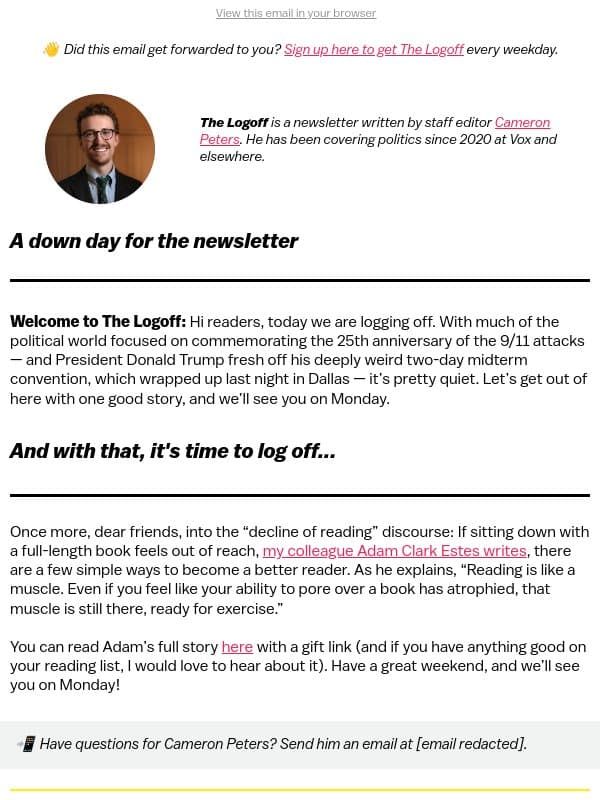 Strategies to read more before you log off email from Vox