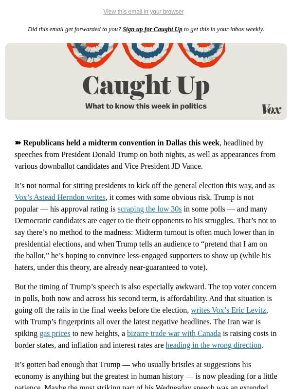 The price of Trump email from Vox