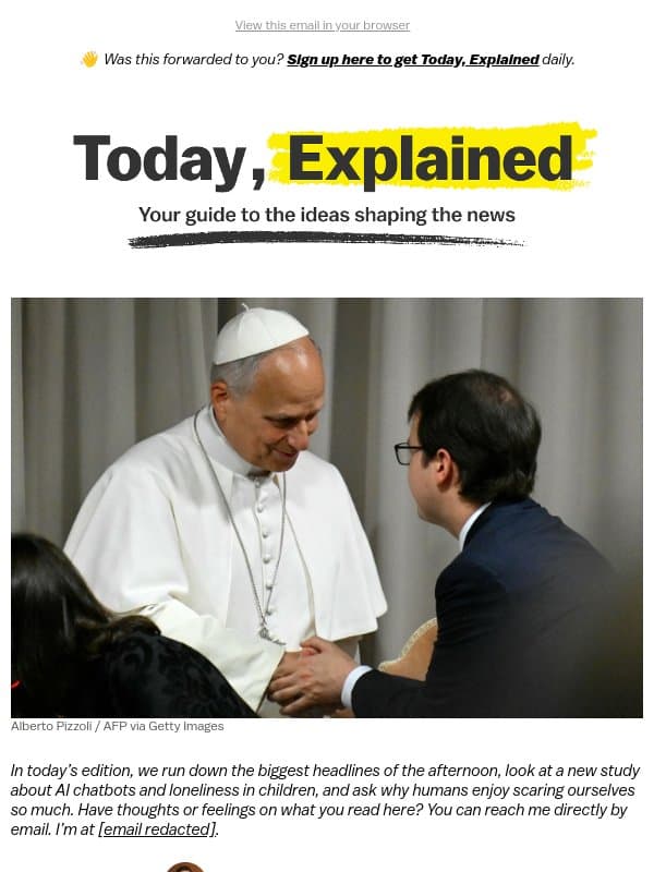 Anthropic vs. the pope email from Vox