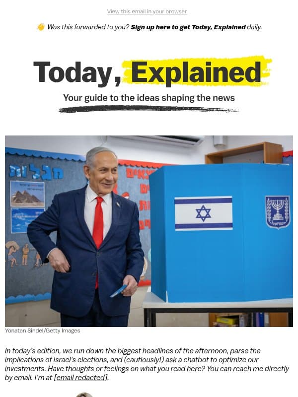 Netanyahu's day of reckoning is here email from Vox