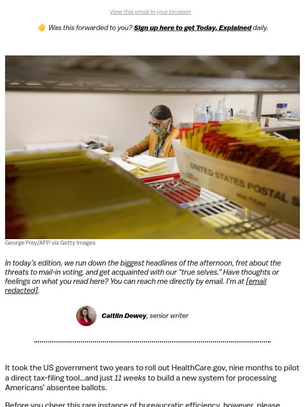 The plot to disrupt mail-in voting email from Vox
