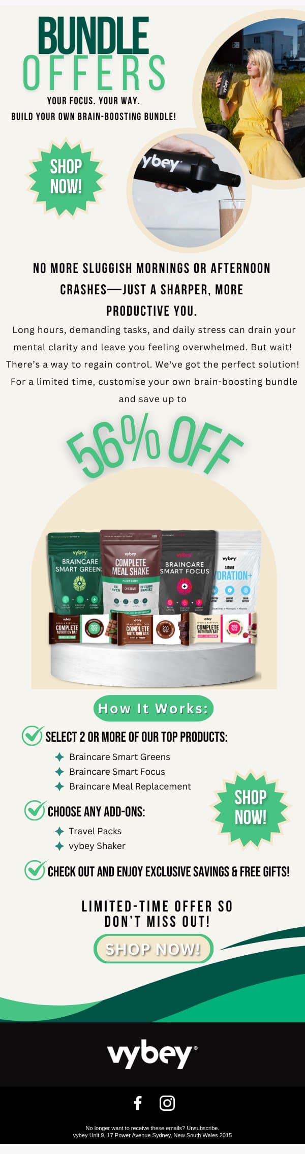 vybey Bundles are here! Save Up to 56% today! email from vybey screenshot