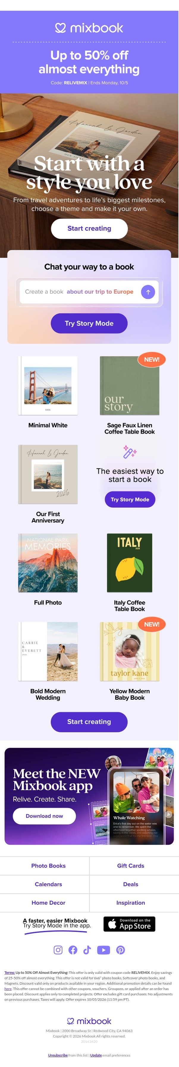 A keepsake for all your photos ✨ email from WedPics screenshot