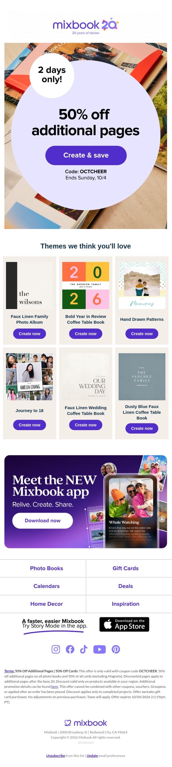 Beat the rush & save 50% on holiday cards. email from WedPics screenshot